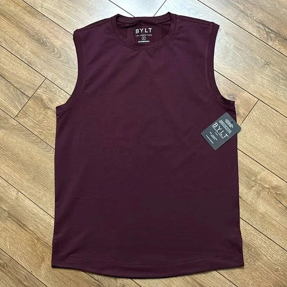 NWT BYLT Basics The Zone Tank in Burgundy - Picture 1 of 5